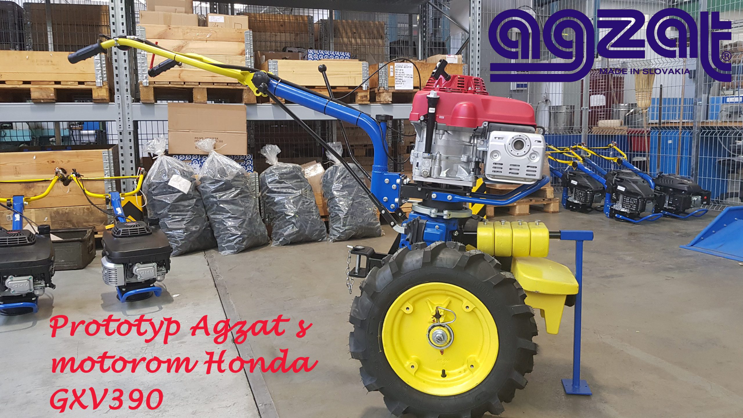 Prototyp AGZAT s motorom Honda GXV390