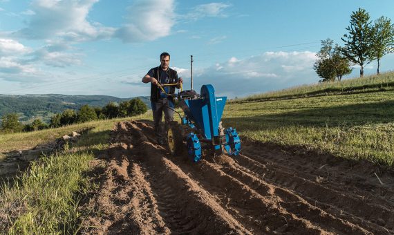 Sadenie zemiakov so Sadzačom zemiakov a Agzatom