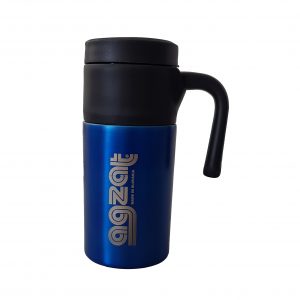 Stainless steel blue mug 340 ml