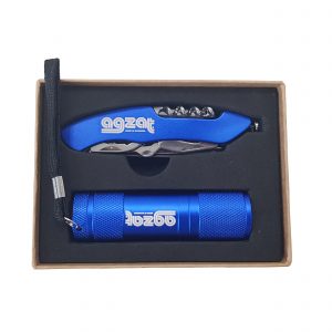 set of LED torch and pocket knife